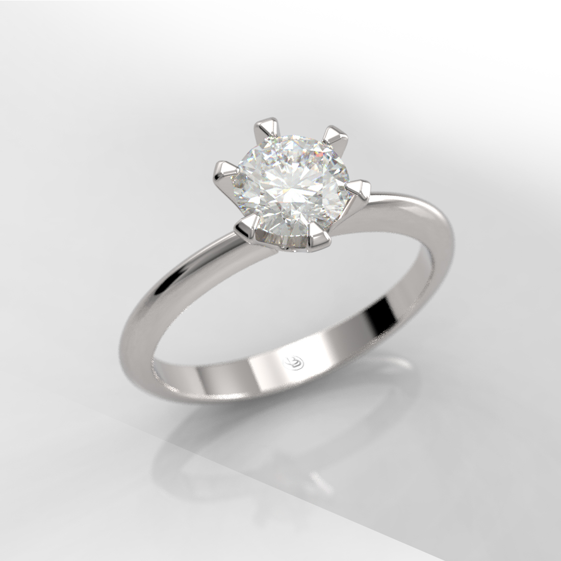 Anillo de compromiso Solitario Brillante Oro 18k - Louis