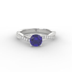Anillo de compromiso Gemas de color Oro 18k - Alessandro Colors
