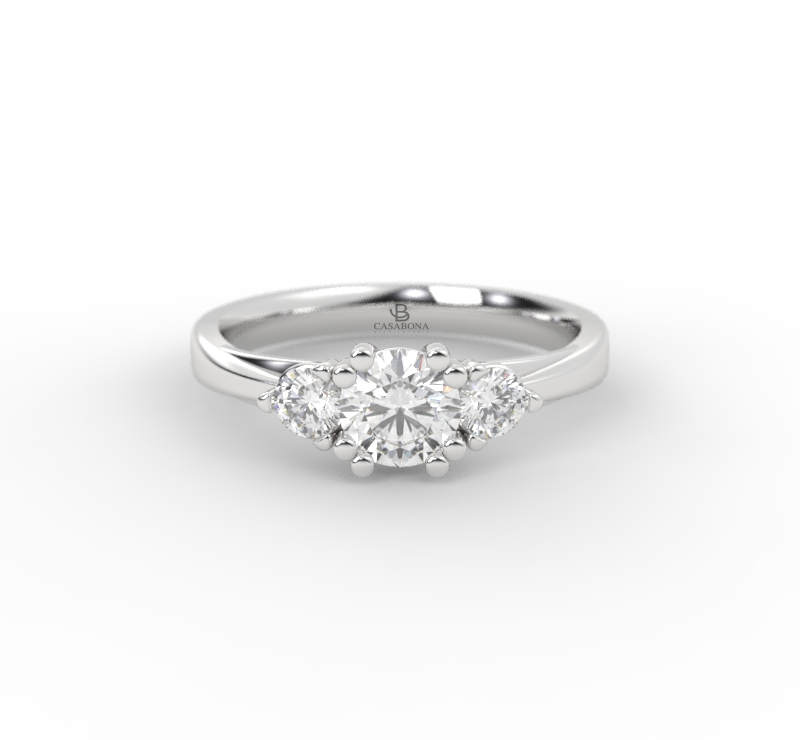Anillo de compromiso Tres Piedras - Barû