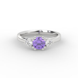 Anillo de compromiso Gemas de Color 3 Piedras - Barû Summer
