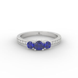 Anillo de compromiso Gemas de Color - Zafiro - Candassi