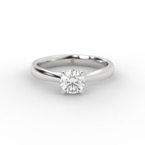 Anillo de compromiso Solitario Diamante Natural 0.50ct - Cruz