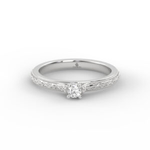 Anillo de compromiso Solitario Clásico Oro 18k - Malinas
