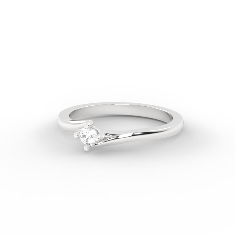 Anillo de compromiso Solitario Oro 18k - Only