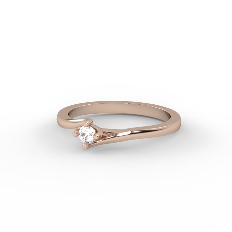Anillo de compromiso Solitario Oro 18k - Only - Imagen 4