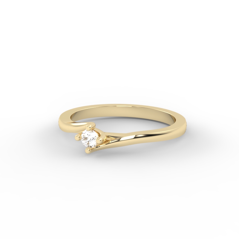 Anillo de compromiso Solitario Oro 18k - Only - Imagen 3