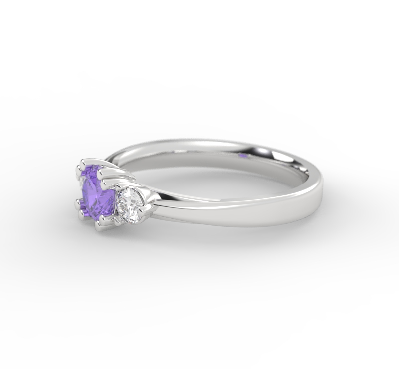 Anillo de compromiso Gemas de Color 3 Piedras - Barû Summer - Imagen 2