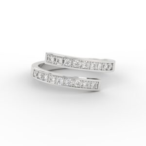 Anillo de compromiso Medio Cintillo Diamantes Naturales - Caicos