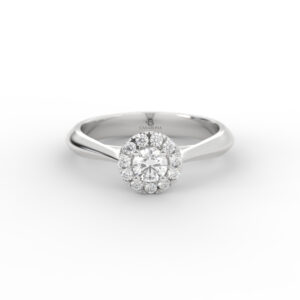Anillo de compromiso Halo Diamante Natural - Galileo