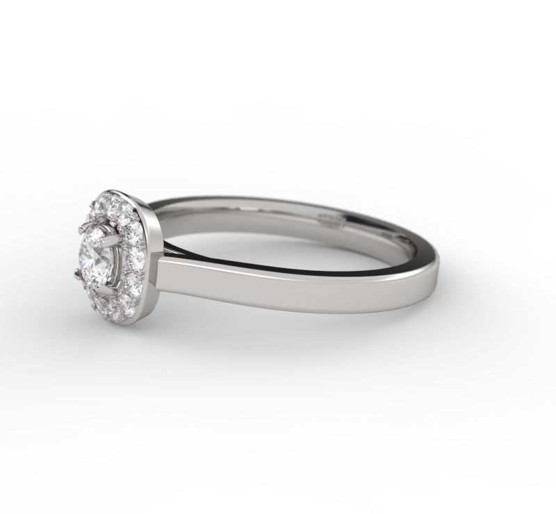 Anillo de compromiso Halo Brillante - Fiore di mesta - Imagen 2