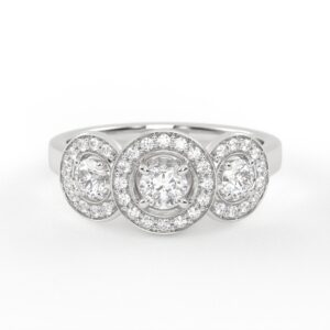 Anillo de compromiso Halo - Barbante