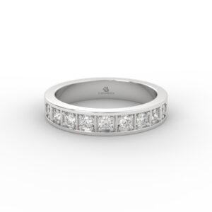 Anillo de compromiso Medio Cintillo Oro 18k - Donna