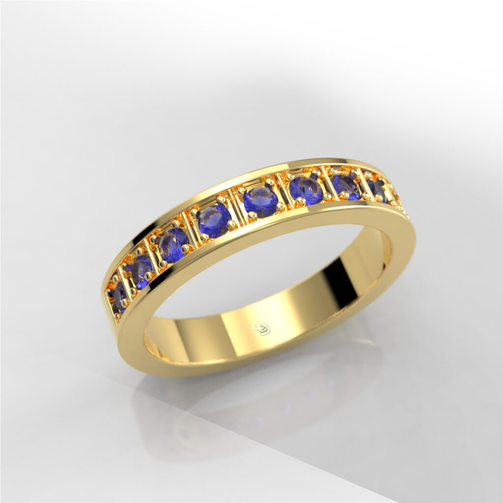 Anillo de Compromiso Gemas de Color Zafiros Naturales - Donna