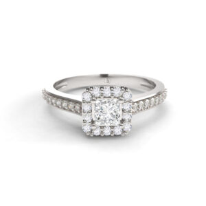 Anillo de compromiso Halo - Quadro II