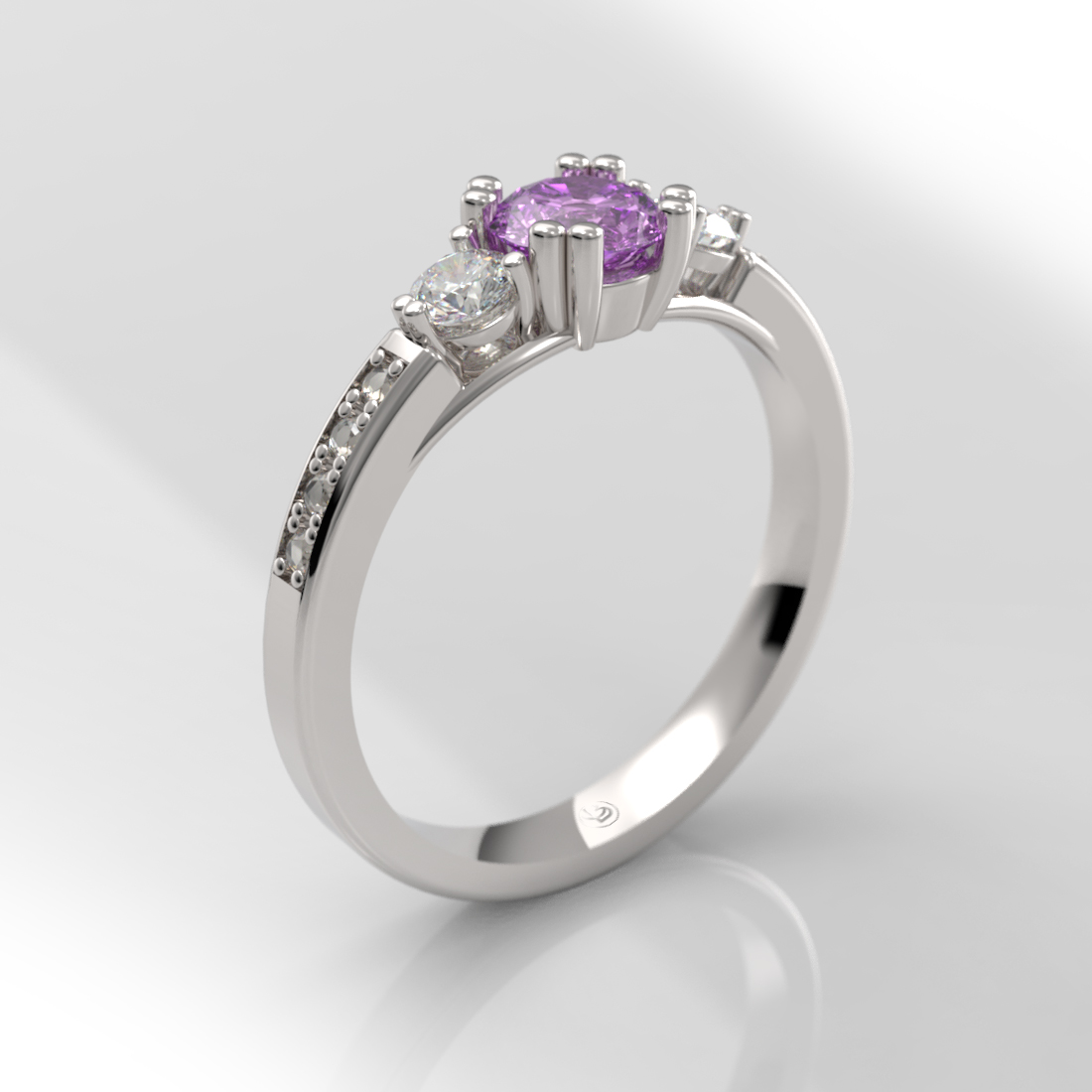 Anillo de compromiso Gemas de Color - Top Summer Amatista - Imagen 3