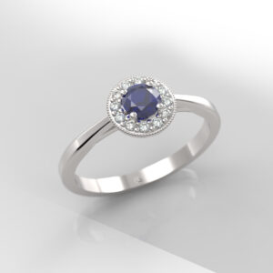 Anillo de compromiso Gemas de Color - Safari Zafiro