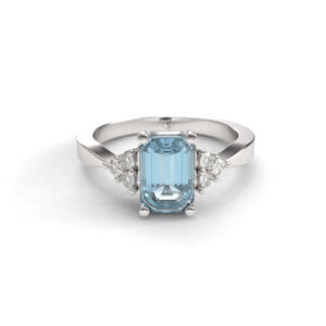 Anillo de compromiso Solitario Pavé - Ross