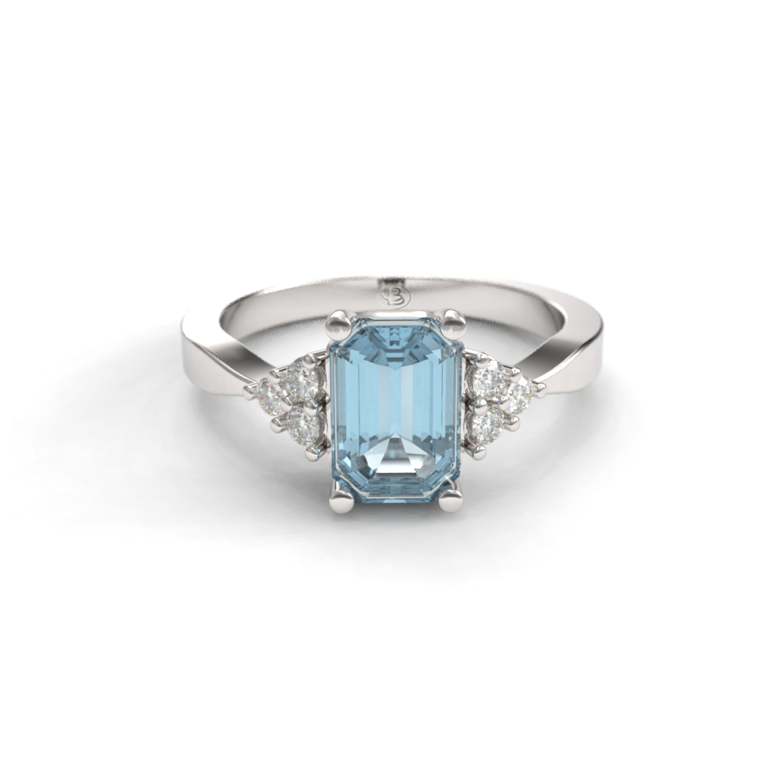Anillo de compromiso Solitario Pavé - Ross