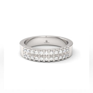 Anillo de compromiso Medio Cintillo Oro 18k - Oasis