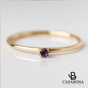 Amatista - Anillo de Oro