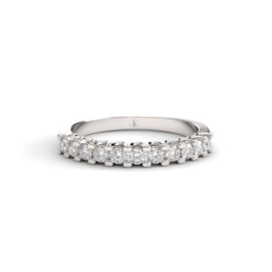 Anillo de compromiso Medio Cintillo Diamantes Naturales - Taylor