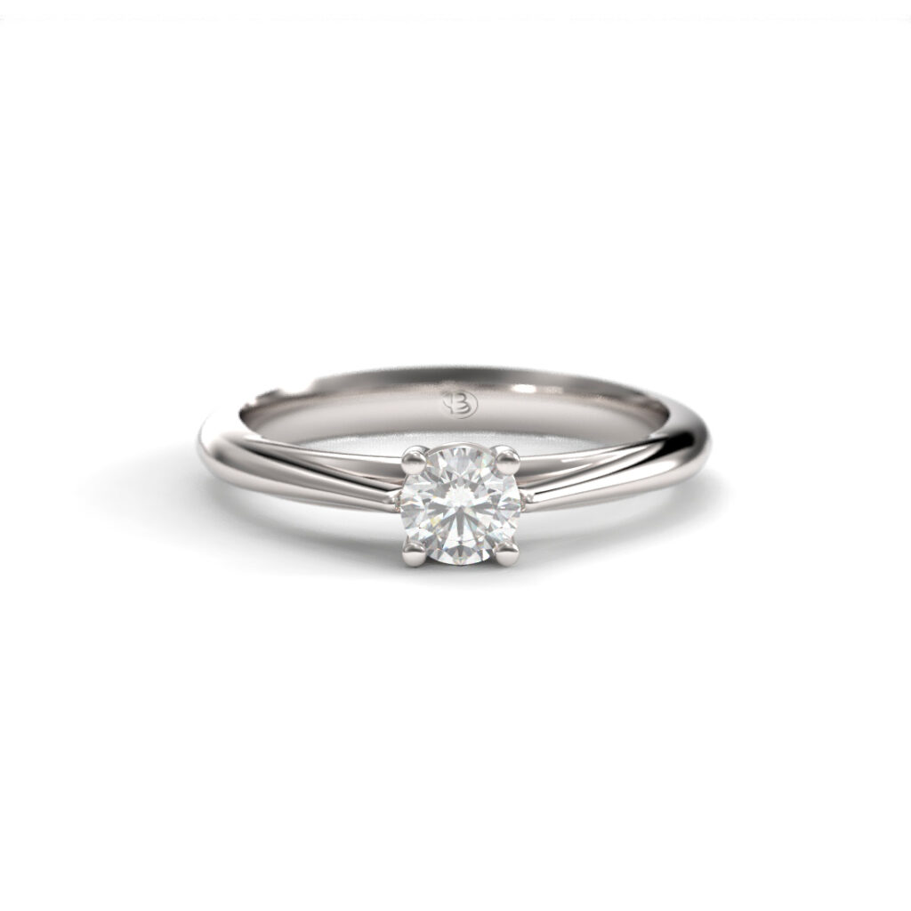Anillo de compromiso Solitario Brillante Oro 18k - Mallorca