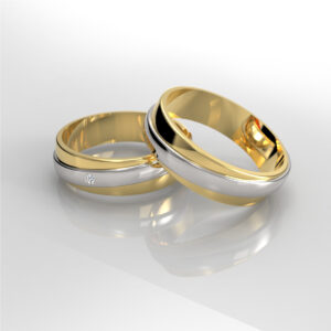 Argollas de Matrimonio Oro 18k - Cruzadas