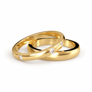 Argollas Matrimonio Oro 18k Ultra Finas 2mm – Metrica