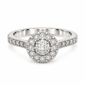 Anillo de compromiso Halo Brillante - 1933