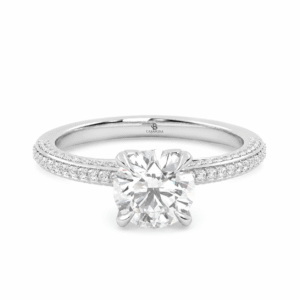 Anillos de compromiso Solitario Pavé - Amberes