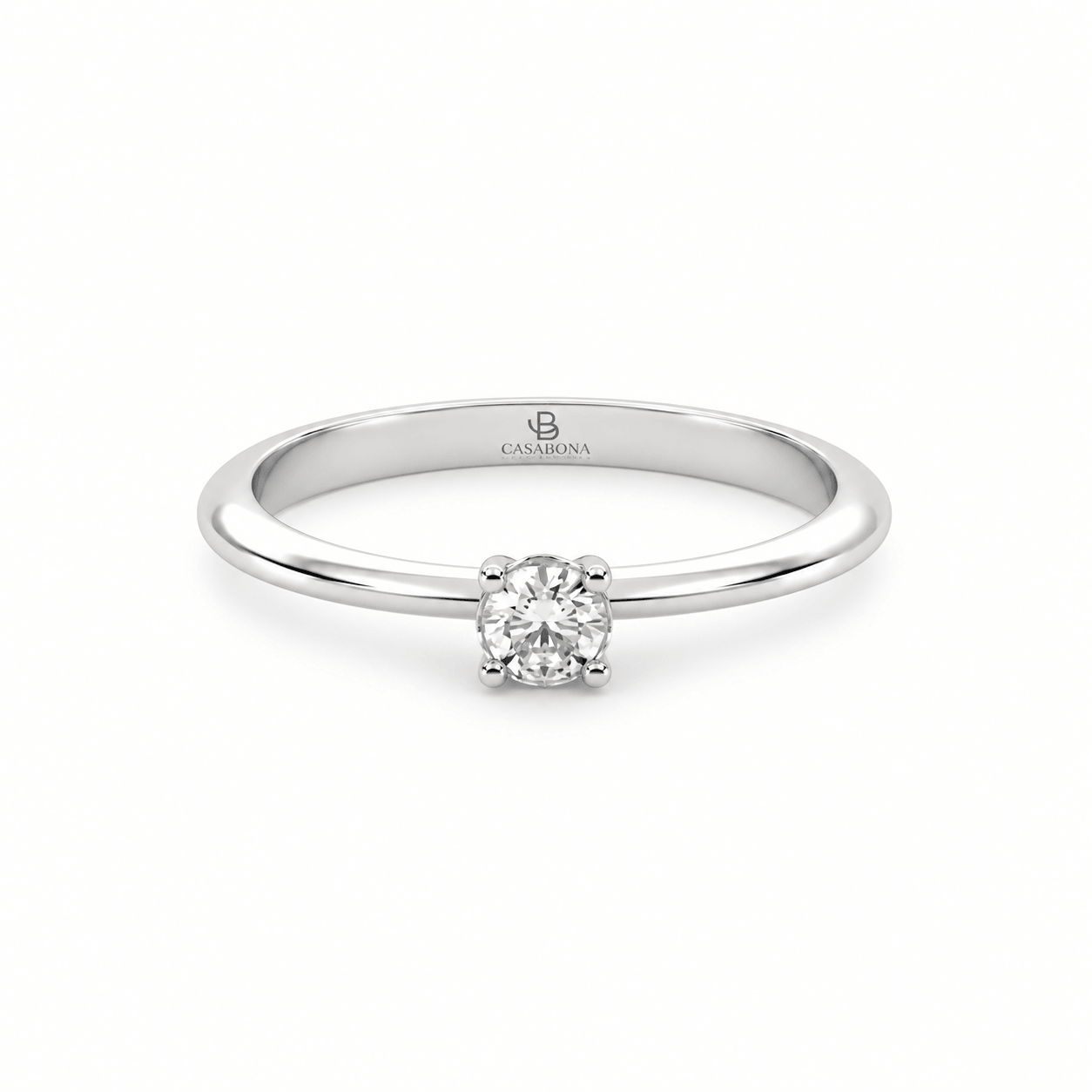 Anillo de compromiso Solitario Diamante Natural 0.15ct - Arianna