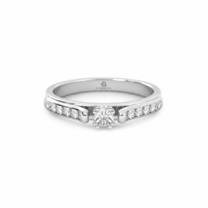 Anillo de compromiso Arte de 0.10ct