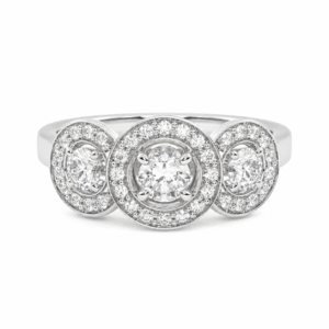 Anillo de compromiso Halo - Barbante