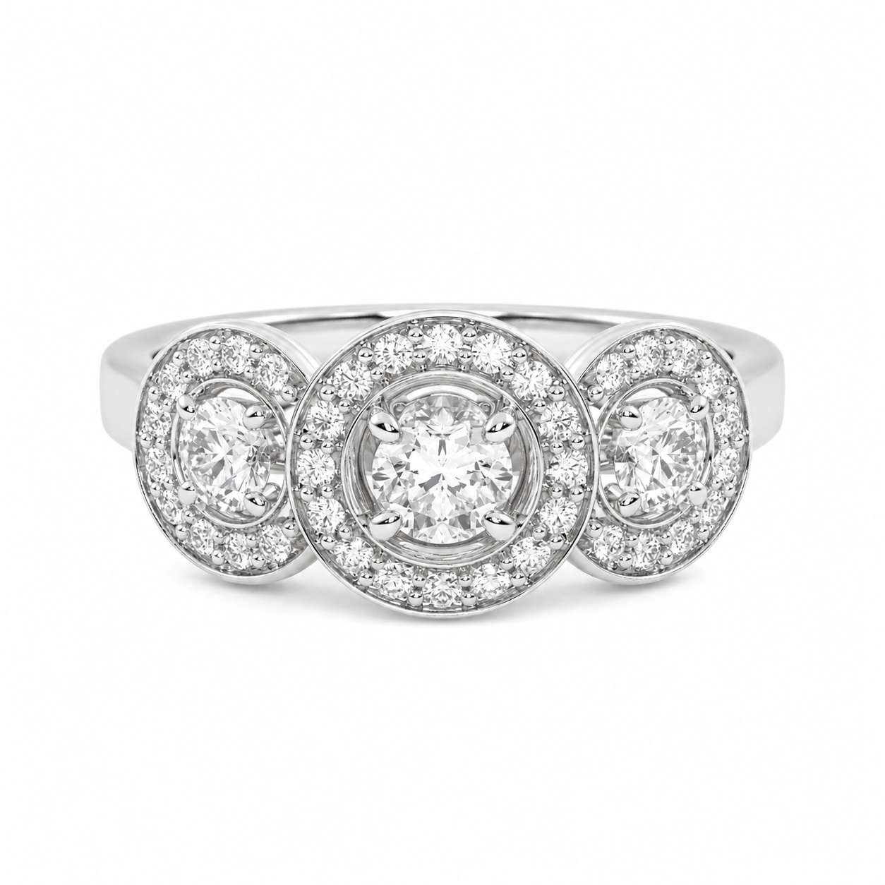 Anillo de compromiso Halo - Barbante