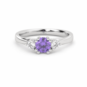 Anillo de compromiso Gemas de Color 3 Piedras - Barû Summer