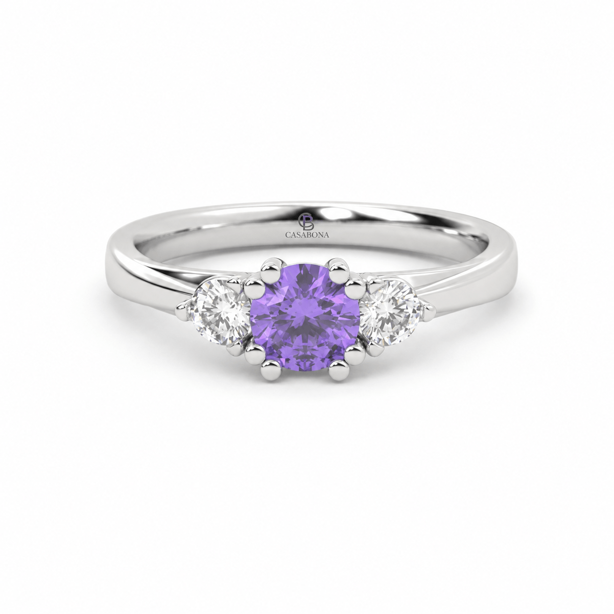 Anillo de compromiso Gemas de Color 3 Piedras - Barû Summer