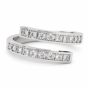 Anillo de compromiso Medio Cintillo Diamantes Naturales - Caicos