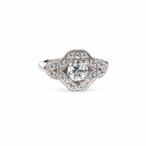 Anillo de compromiso Halo Oro 18k - Checco Classic