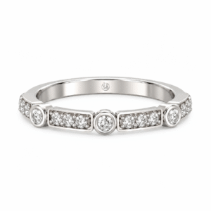 Anillo de compromiso Medio Cintillo Oro 18k - Ciclo
