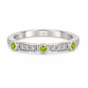 Anillo de compromiso Gemas de Color Oro 18k - Ciclo Peridoto