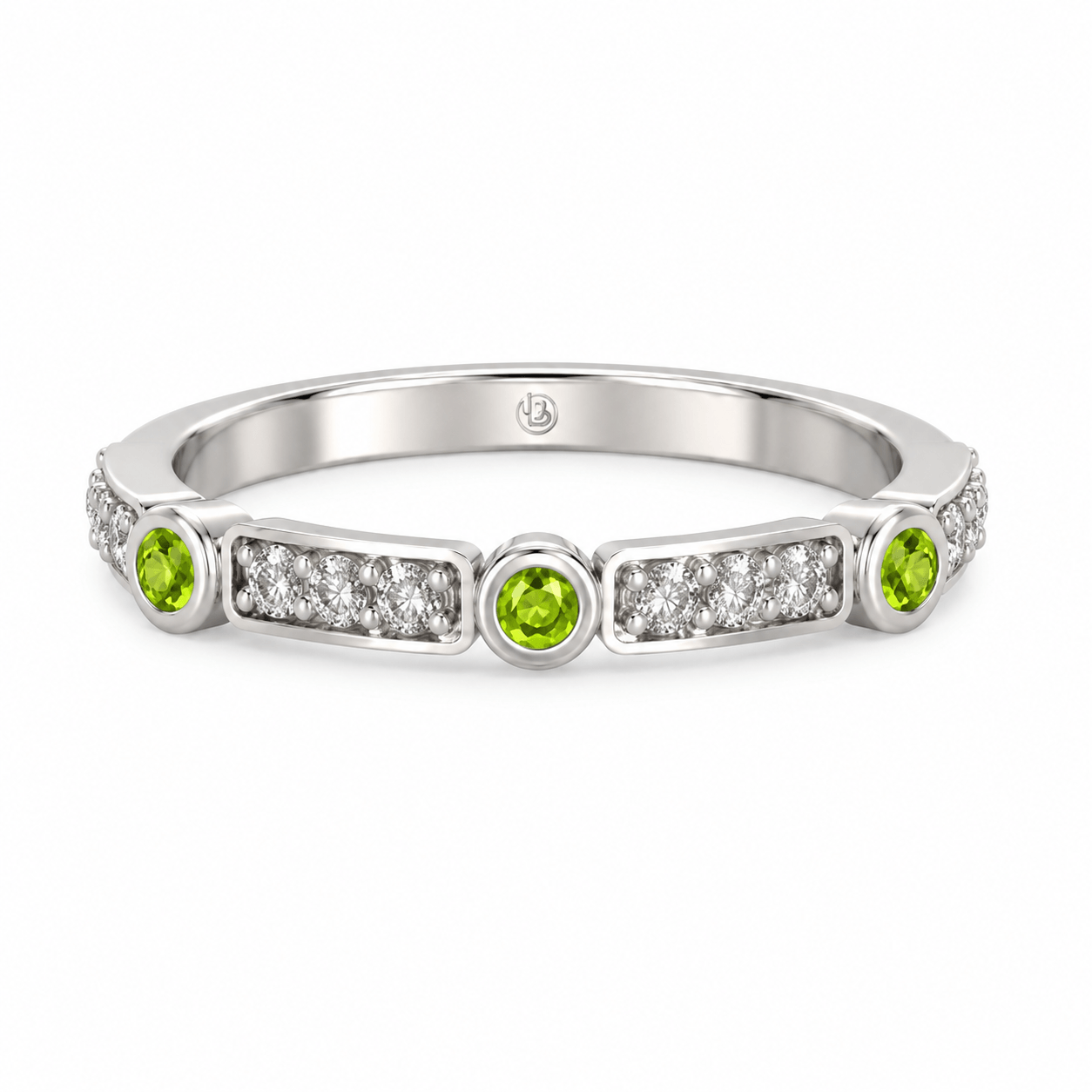 Anillo de compromiso Gemas de Color Oro 18k - Ciclo Peridoto