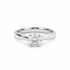 Anillo de compromiso Solitario - Cruz