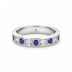 Anillo de compromiso Gemas de Color Oro 18k - Donna Zafiro