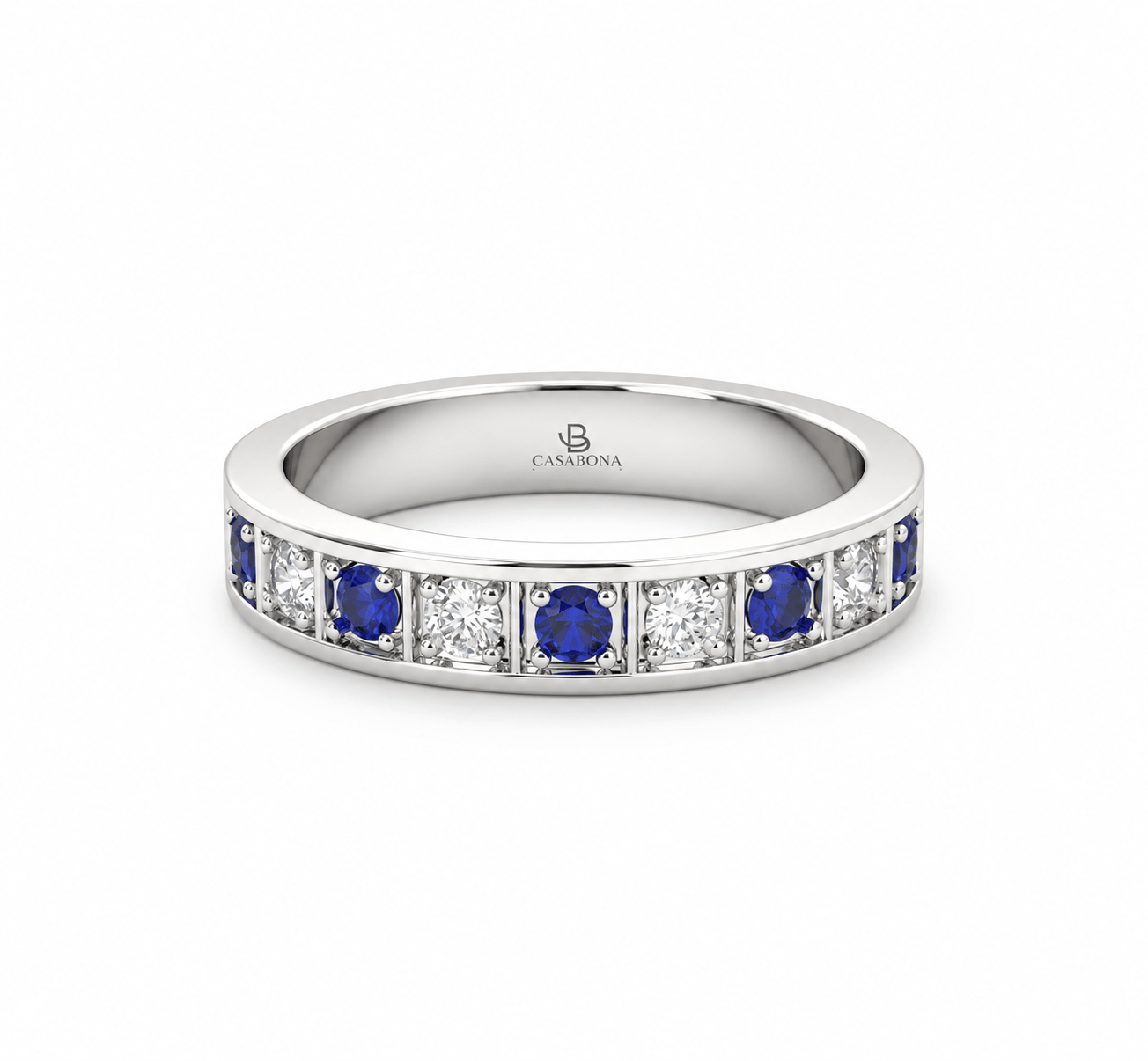 Anillo de compromiso Gemas de Color Oro 18k - Donna Zafiro