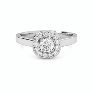 Anillo de compromiso Halo Brillante - Fiore di mesta