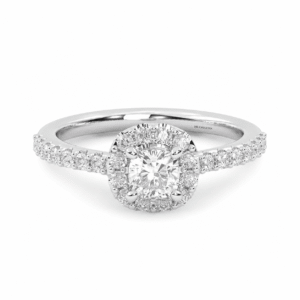 Anillo de compromiso Solitario Pave - Gran Ducal