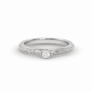 Anillo de compromiso Solitario Malinas de 0.10ct