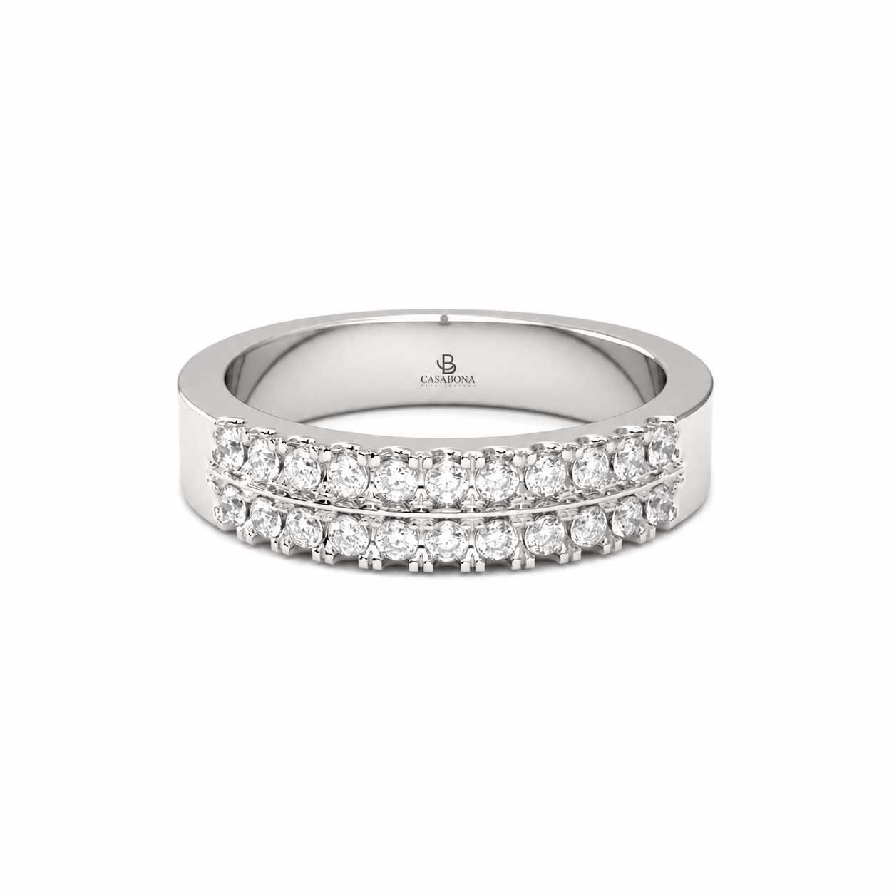 Anillo de compromiso Medio Cintillo Oro 18k - Oasis