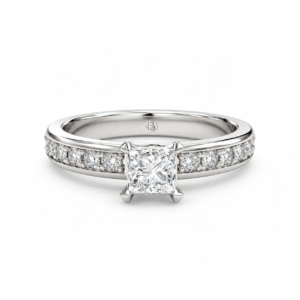 Anillo de compromiso Solitario Pavé - Príncipe Enrique