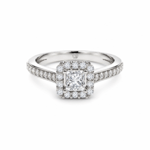 Anillo de compromiso Halo - Quadro II